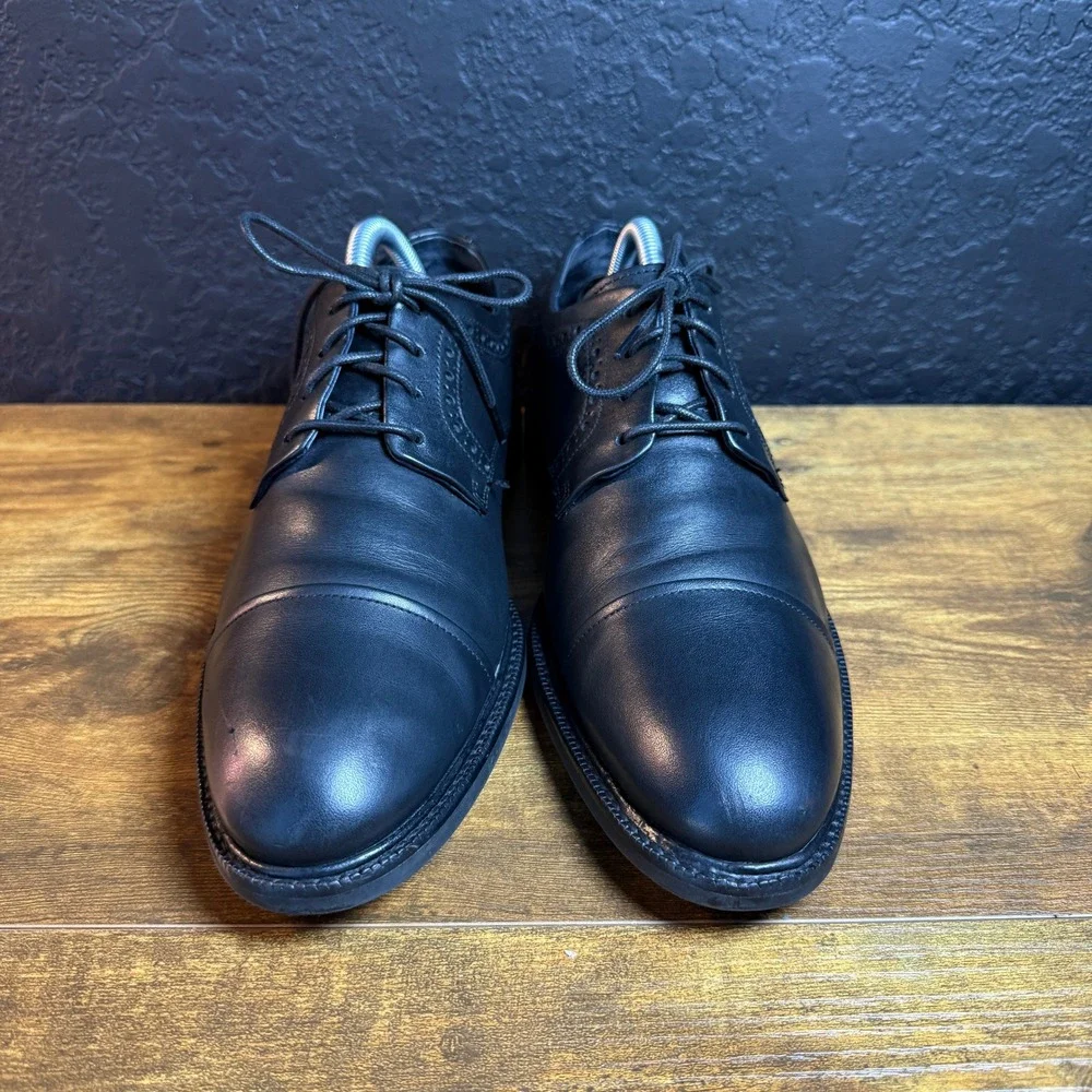Cole Haan Harrison Grand C28881‎ Black Leather Cap Toe Derby Mens 8 M